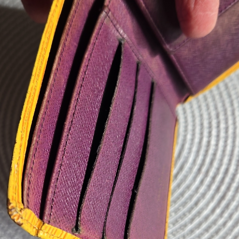Louis Vuitton Yellow Leather Wallet - Picture 10 of 15